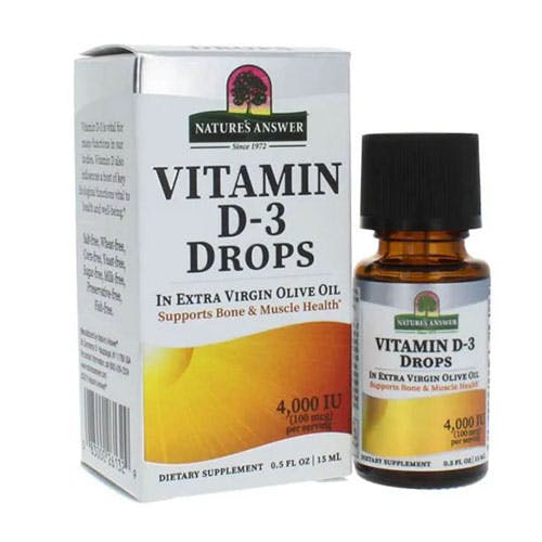 Natures Answer Vitamin D-3 4000IU Drops 15ml