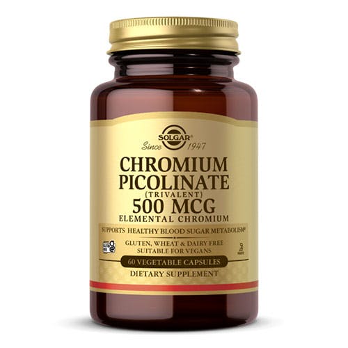 Solgar Chromium Picolinate 500mcg -60 Capsules