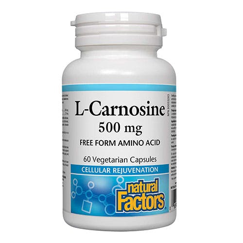 Natural Factors L-carnosine 500 mg 60 Capsules