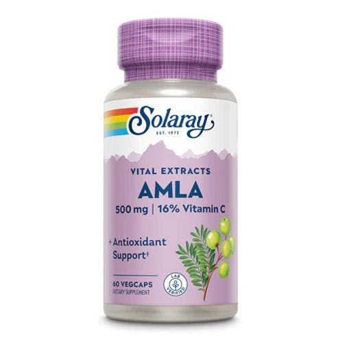 Solaray Amla 500mg with Vitamin C-60 Capsules