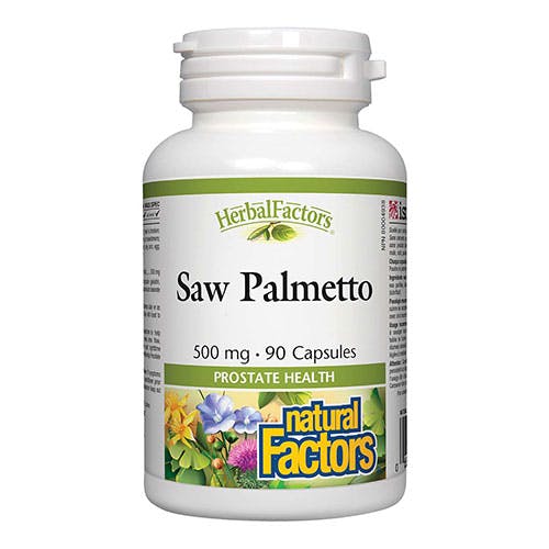 Natural Factors Saw Palmetto 500 mg 90 Capsules