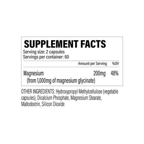 Revive Magnesium Glycinate - 120 Vegetarian  Capsules