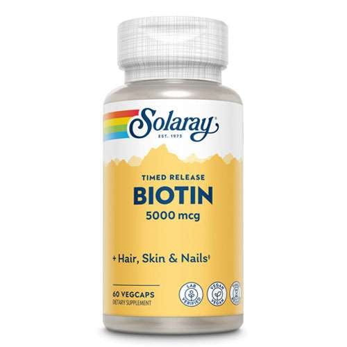 Solaray Biotin 5000mcg -60 Capsules