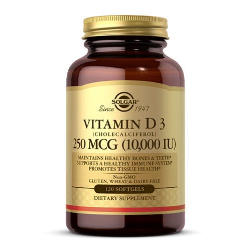 Solgar Vitamin D3 250mcg (10000IU) -120 Softgels