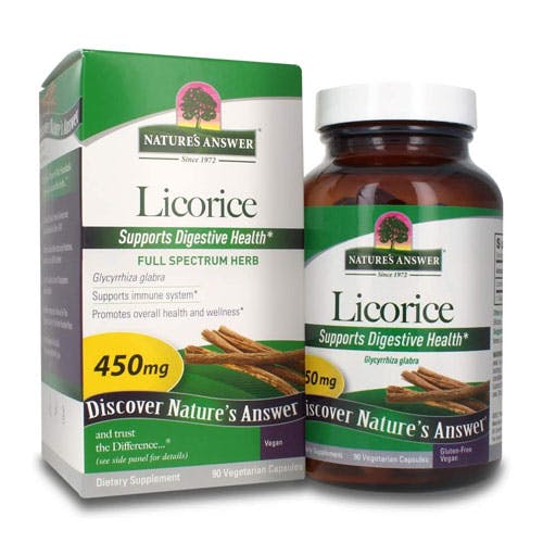 Natures Answer Licorice Root 450mg-90 Capsules