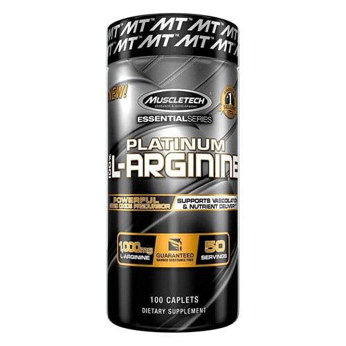 MuscleTech Platinum 100% L-Arginine - 100 Caplets