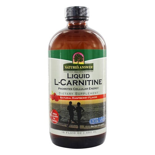 Natures Answer Liquid L-Carnitine 1200mg 480ml-Raspberry Flavor