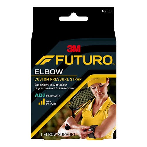 3M Futuro Elbow Custom Pressure Strap (45980) - Adjustable Size - 1 Elbow Support