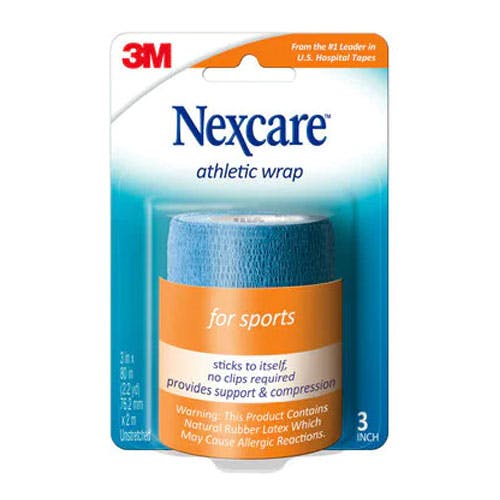 3M Nexcare Athletic Wrap 3 Inches x 2m - Blue Color - Pack Of 1