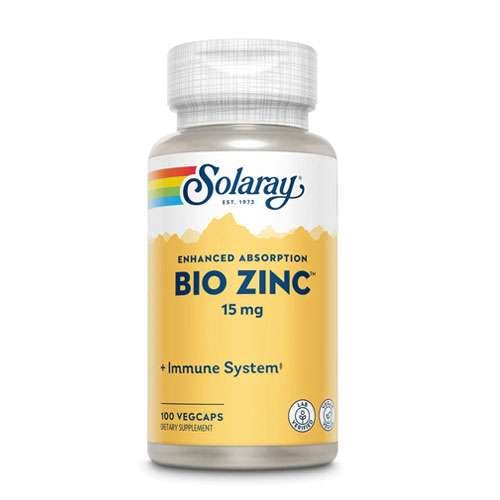 Solaray Bio Zinc 15mg -100 Capsules