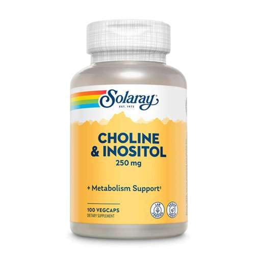 Solaray Choline & Inositol 250mg -100 Capsules