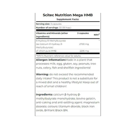 Scitec Nutrition Mega HMB - 90 Capsules