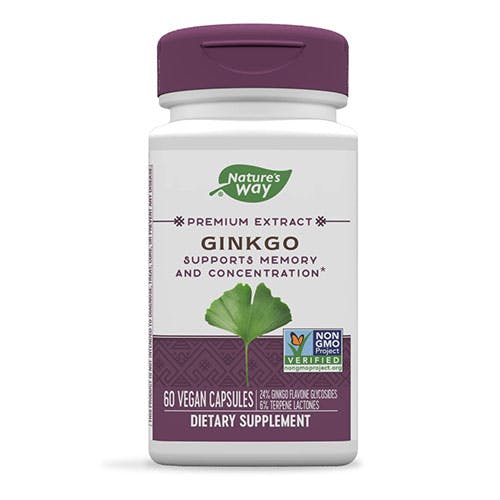 Natures Way Ginkgo Extract -60 Capsules