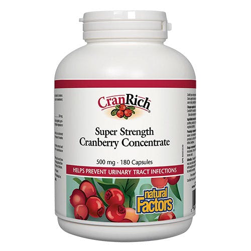 Natural Factors Cranberry Concentrate 500mg 180 Capsules