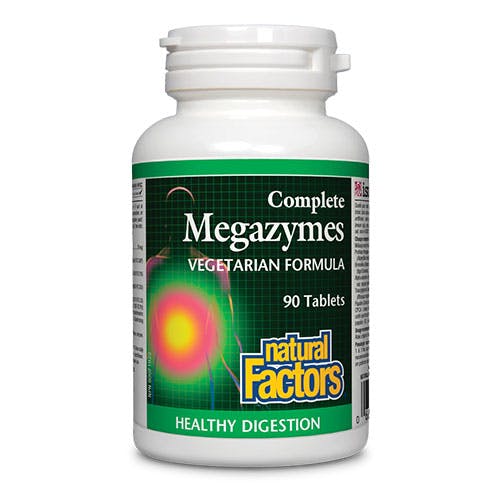 Natural Factors Complete Megazymes Vegetarian Formula 90 Tablets