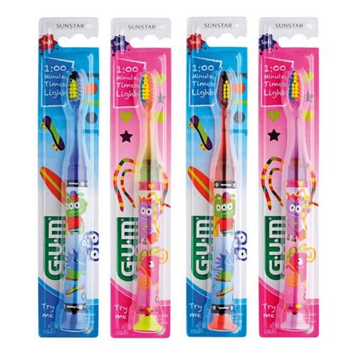 GUM Junior Toothbrush with Timer Light (903) - Assorted Color