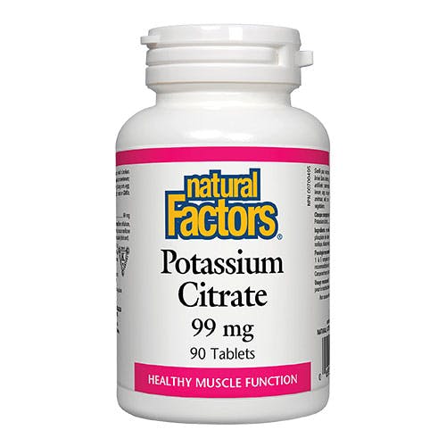 Natural Factors Potassium Citrate 99mg 90 Tablets