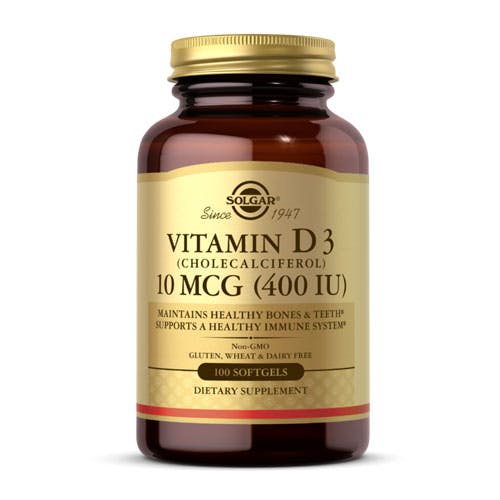 Solgar Vitamin D3 10mcg (400IU) -100 Softgels