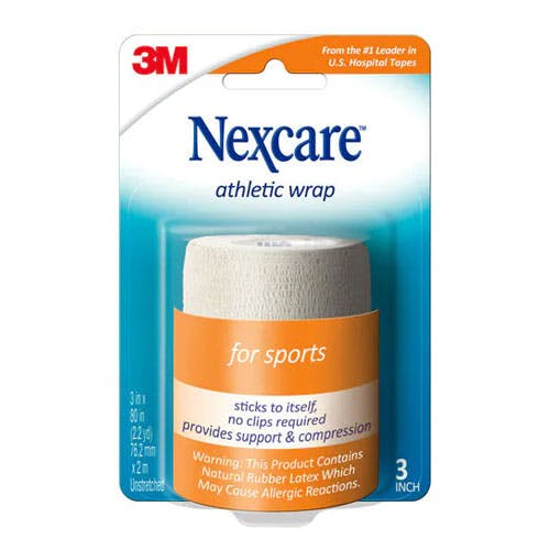 3M Nexcare Athletic Wrap 3 Inches x 2m - White Color - Pack Of 1
