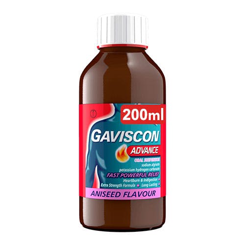 Gaviscon Advance Oral Suspension 200ml - Aniseed Flavor