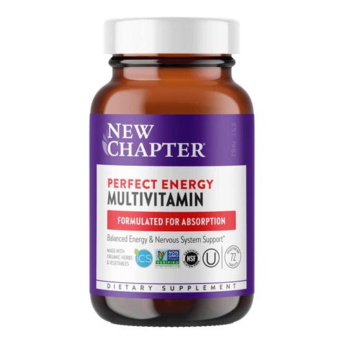 New Chapter Perfect Energy Multivitamin - 72 Tablets
