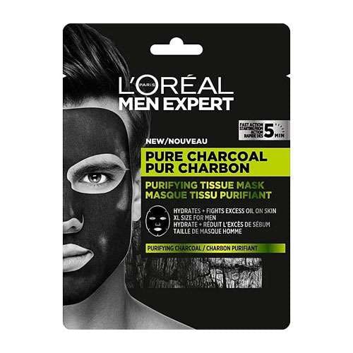 L'Oreal Men Expert Pure Charcoal Purifying Tissue Mask 30gm
