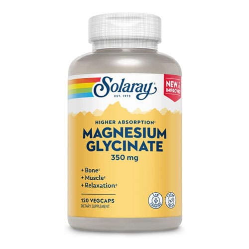 Solaray Magnesium Glycinate 350mg-120 Capsules