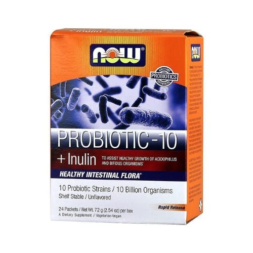 Now Foods Probiotic-10 + Inulin 24 Packets