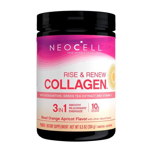 Neocell Rise & Renew Collagen Powder 264gm -Blood Orange Apricot Flavor