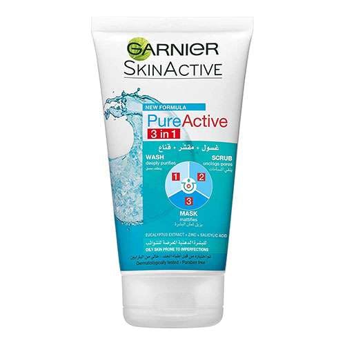 Garnier Pure Active 3 in 1 Wash Scrub Mask 50 ml