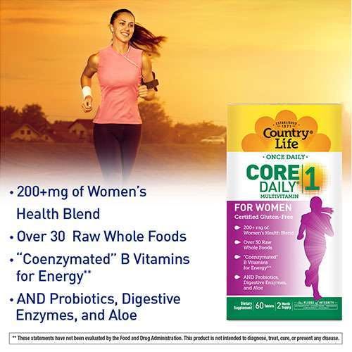Country Life Core Daily-1 Multivitamin For Women 60 Tablets
