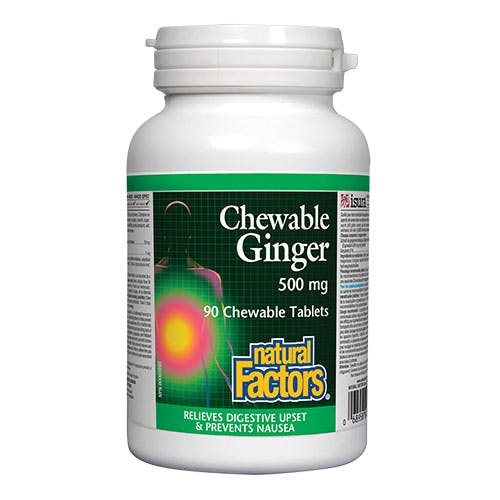 Natural Factors Chewable Ginger 500Mg 90 Chewables