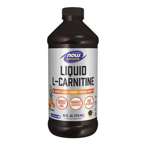 Now Liquid L-Carnitine 1000mg 473ml - Tropical Punch Flavor