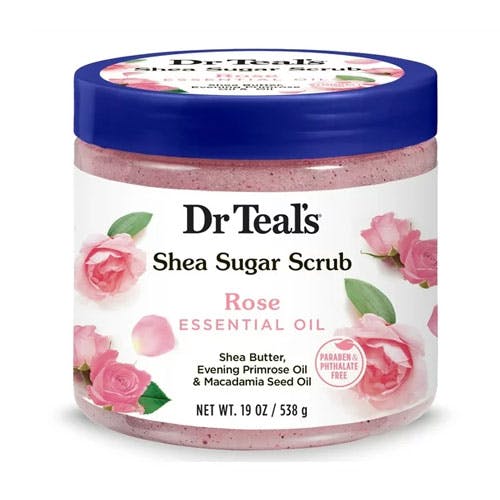 Dr Teal's Shea Sugar Scrub Rose 535gm