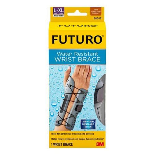 3M Futuro Water Resistant Wrist Brace (58502) - Left Hand - Large/XL Size - 1 Wrist Brace