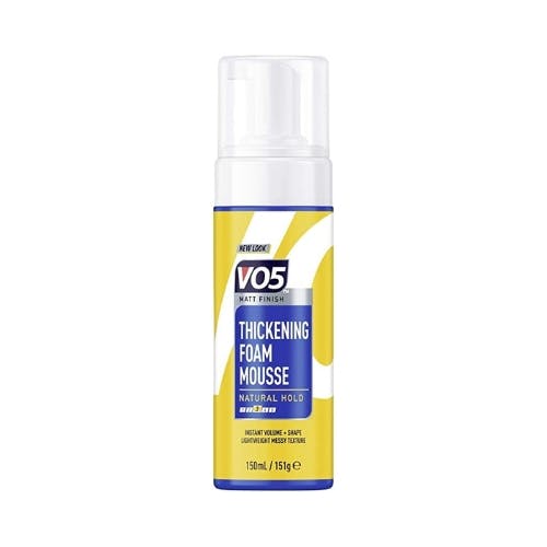 VO5 Thickning Foam Mousse Nat Hold 150ml