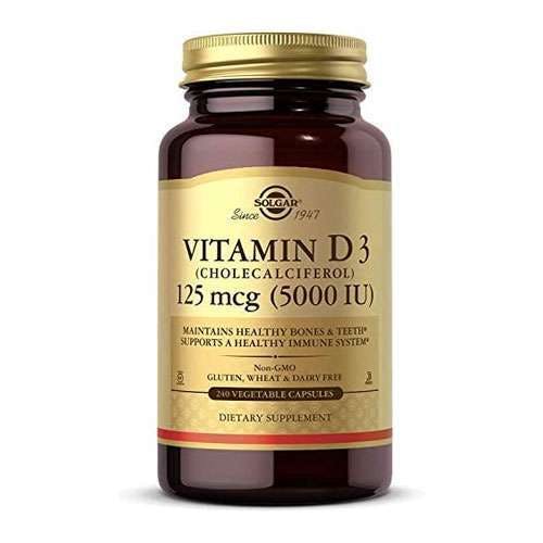 Solgar Vitamin D3 125mcg (5000IU) -240 Capsules