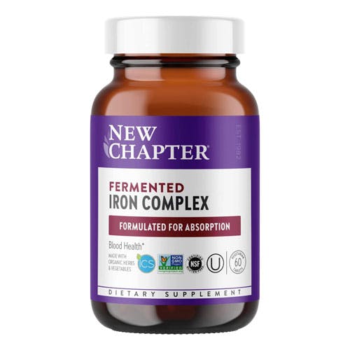 New Chapter Fermented Iron Complex - 60 Capsules