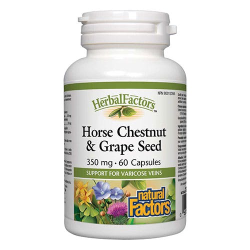 Natural Factors Horse Chestnut 350mg 60 Capsules