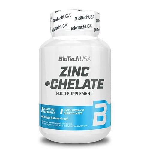 BioTech USA Zinc + Chelate - 60 Tablets
