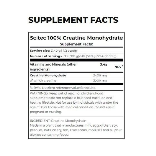 Scitec Nutrition Creatine Monohydrate Powder 300gm
