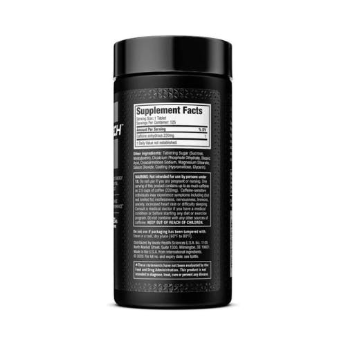 MuscleTech 100% Caffeine - 125 Tablets