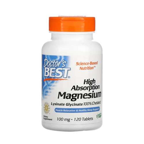 Doctors Best High Absorption Magnesium 100mg -120 Tablets
