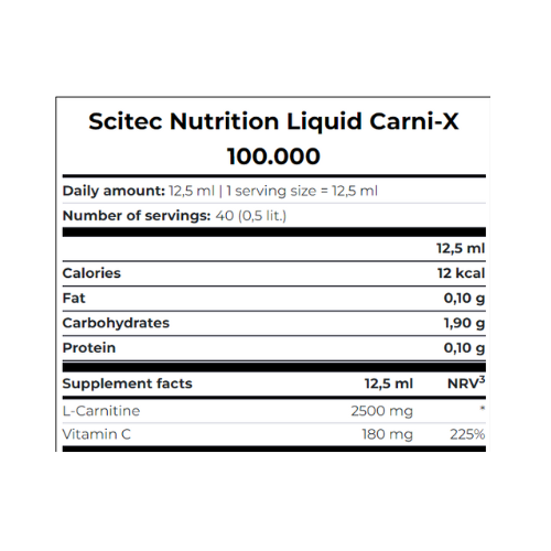 Scitec Nutrition Liquid CARNI-X 100000 500ml - Cactus Fig Pineapple Flavour