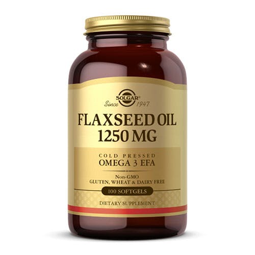 Solgar Flaxseed Oil 1250mg -100 Softgels