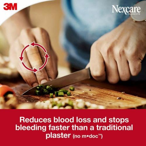 3M Nexcare Blood Stop Fabric Bandages - Assorted Size - 14 Bandages