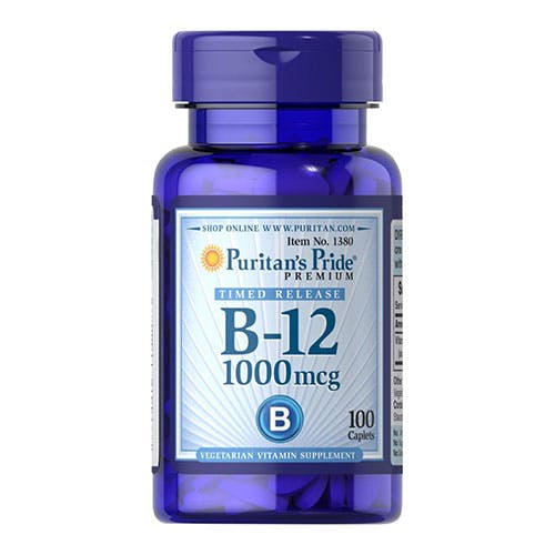 Puritan's Pride Vitamin B12, 1000mcg -100 Tablets