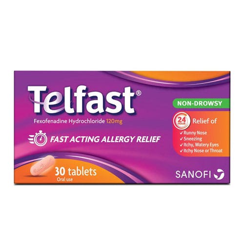 Telfast 120mg - 30 Tablets