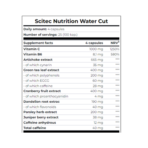 Scitec Nutrition Water Cut - 100 Capsules