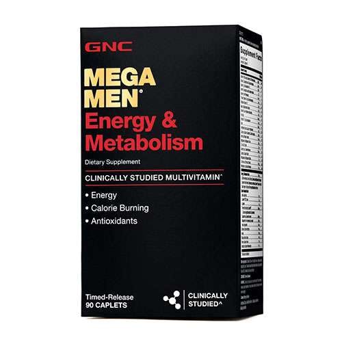 GNC Mega Men Energy & Metabolism Multivitamin 90 Caplets